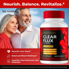Clear Flux Supplement, Super Boost Clear Flux Supplement, Clear Flux Pills, Official Formula, Premium Support to Maintain Stable Levels & Healthy Circulation, Clear Flux Health Reviews (5 Pack)