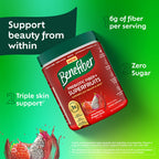 Benefiber Prebiotic Fiber + Superfruits Dietary Supplement, Strawberry Dragon Fruit Flavor, 8.8 oz (250g)