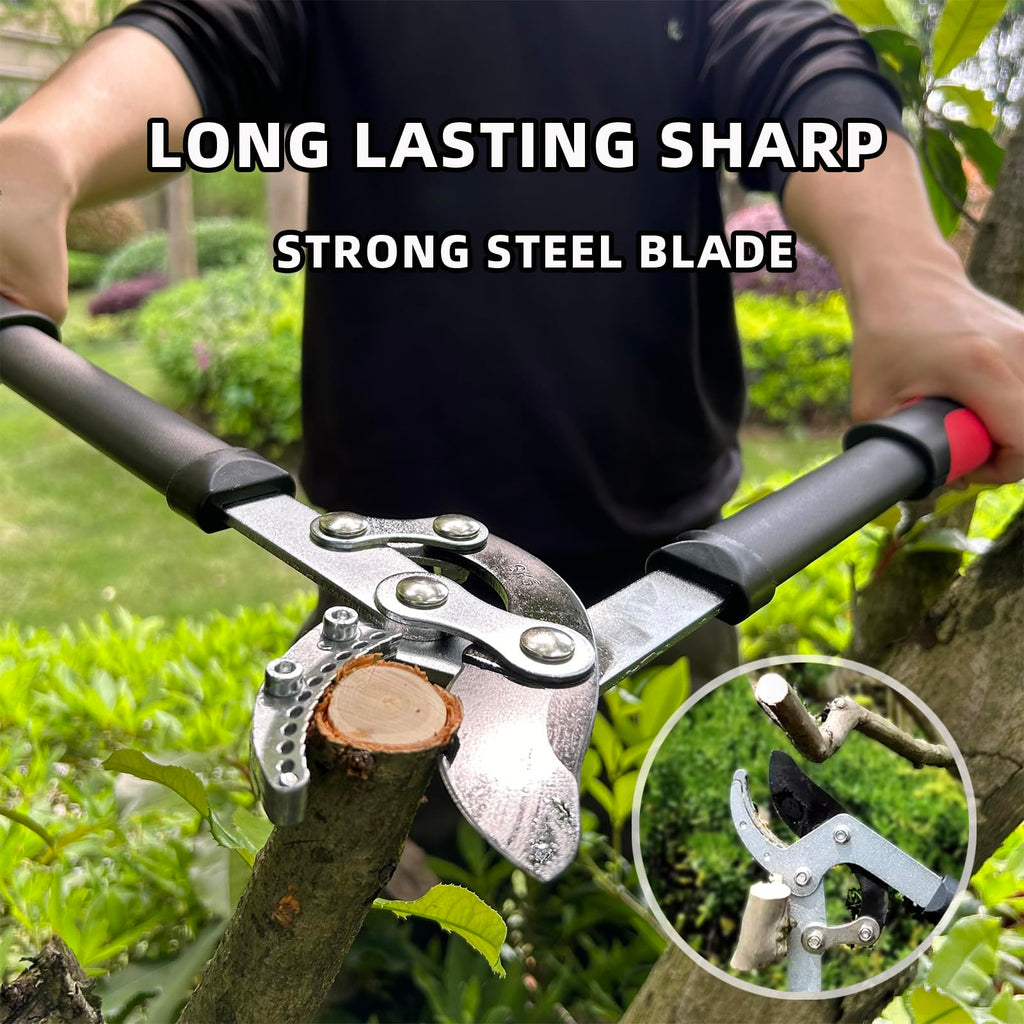 YRTSH Lopper Heavy Duty Branch Cutter Tree Clippers with Compound Action, Chops Thick Branch Ease, Garden Loppers Pruning, 18 Inch Tree Trimmer with 1.6” Clean Cut Capacity (18 Inch)