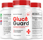 GlucoGuard Capsules - Official GlucoGuard Advanced Blood Support Formula, Natural GlucoGuard Pills Maximum Strength, GlucoGuard Health & Wellness Vitamin Supplement, 30 Capsules for 1 Month