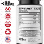Real Science Fibromoxy Miracle – All Natural Fibromyalgia Relief Supplement for Pain, Stiffness & Fatigue with Vitamins B6, B12, C, D, K + Nitric Oxide Support – Neurological & Circulatory Aid, 60Caps