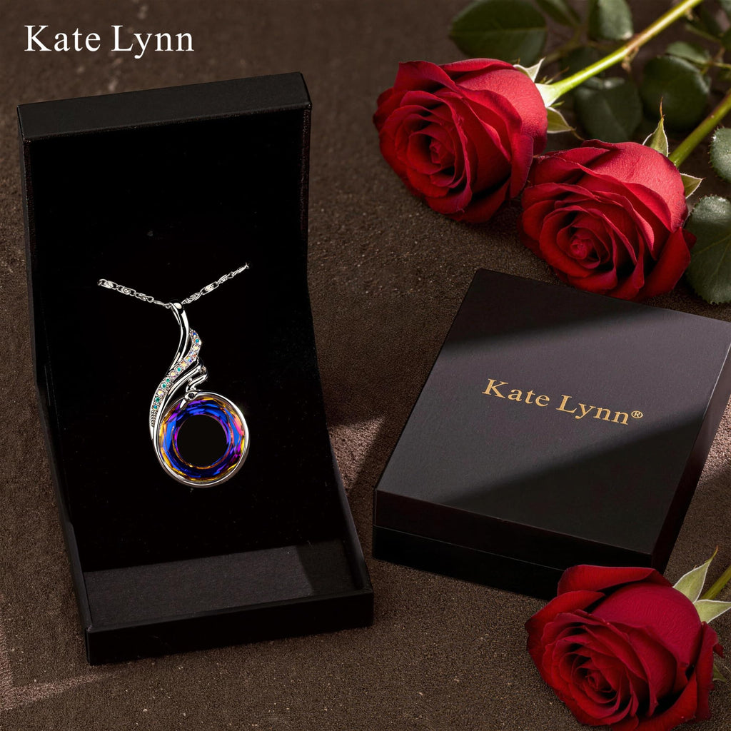 Kate Lynn Phoenix Necklaces for Women Crystal Pendant Necklace Jewelry Birthday Gifts for Women Christmas Mothers Day Gifts for Mom Wife Daughter Gift for Girlfriend Best Friends Lady