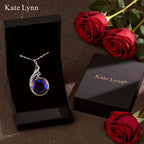 Kate Lynn Phoenix Necklaces for Women Crystal Pendant Necklace Jewelry Birthday Gifts for Women Christmas Mothers Day Gifts for Mom Wife Daughter Gift for Girlfriend Best Friends Lady