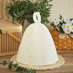 JaGely Sauna Hat for Men Women Sauna Hat Vaporarium Cap Russian Banya Cap for Bath House Accessories(Gray, White,4 Pieces)