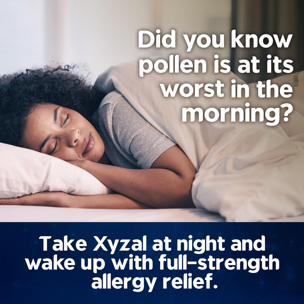 Xyzal 24 Hour Allergy Relief Medicine, Original Prescription Strength Antihistamine, Levocetirizine Dihydrochloride Tablets, 5 mg, 80 Count