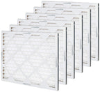 Amazon Basics 16x20x1 Air Filter 6-Pack, MERV 8 AC Furnace Filters, Allergen Control , Removes Dust, Lint and Pollen, Electrostatic (Actual Size: 15.75" x 19.75" x 0.75")