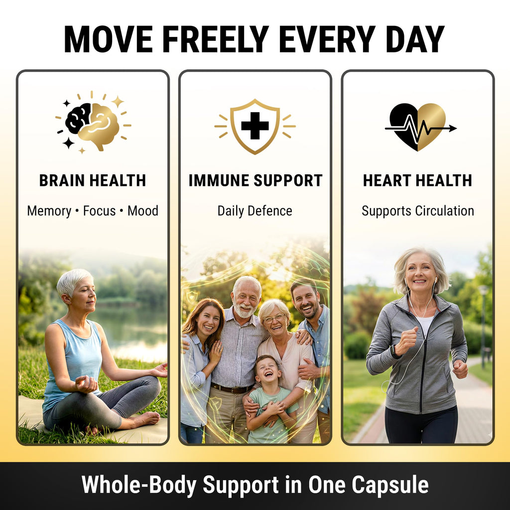 NuVitality Turmeric Curcumin Supplement with Black Pepper Extract (BioPerine) - 95% Curcuminoids for Joint & Inflammation Support - Enhanced Absorption Vegan Turmeric Supplement - 120 Capsules