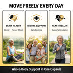 NuVitality Turmeric Curcumin Supplement with Black Pepper Extract (BioPerine) - 95% Curcuminoids for Joint & Inflammation Support - Enhanced Absorption Vegan Turmeric Supplement - 120 Capsules