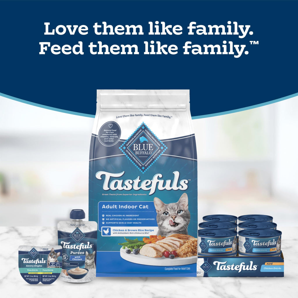 Blue Buffalo Tastefuls Variety Pack Flaked Wet Cat Food, 5.5 oz, 24 ct
