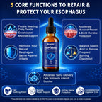 Newpie Esophageal Relief Drops with Slippery Elm Bark, Zinc L-Carnosine, L-Glutamine & Aloe Vera - Stomach Soothing, Supports Throat & Stomach Health - Non-GMO, Dairy-Free, 2 Fl Oz (60ml) 2