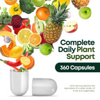 Supermed Research Fruits and Vegetables Supplements – 2 Pack Combination Fruit & Veggies Supplement – Whole Food Vitamins & Minerals for Adults – Superfood Veggie Vitamins for Adults (180 x 2, 360 Ct)