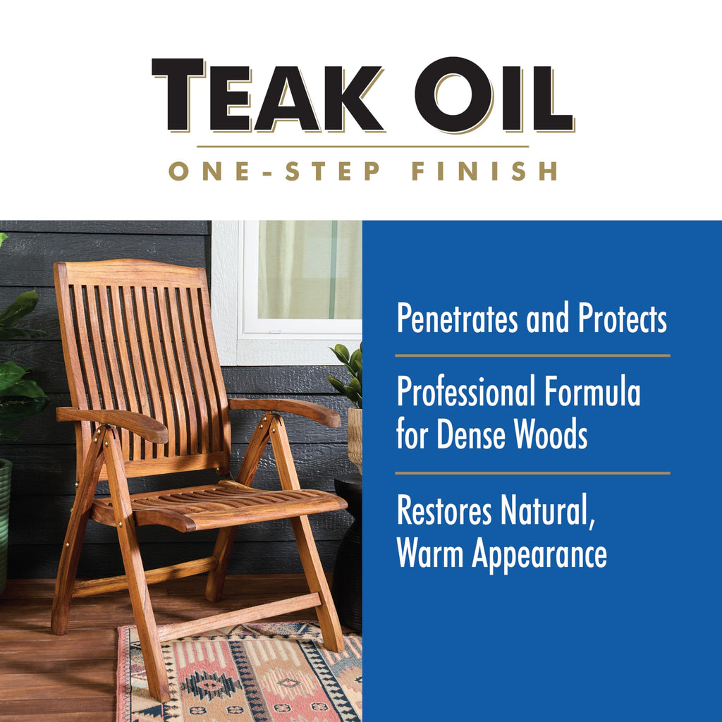 Watco Teak Oil Wood Finish Spray, 11.25 oz, Clear, 6 Pack