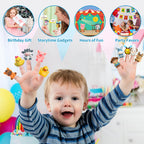 Oriate Animal Farm Finger Puppets, 10Pcs Bath Finger Toys for Toddlers 1-3
