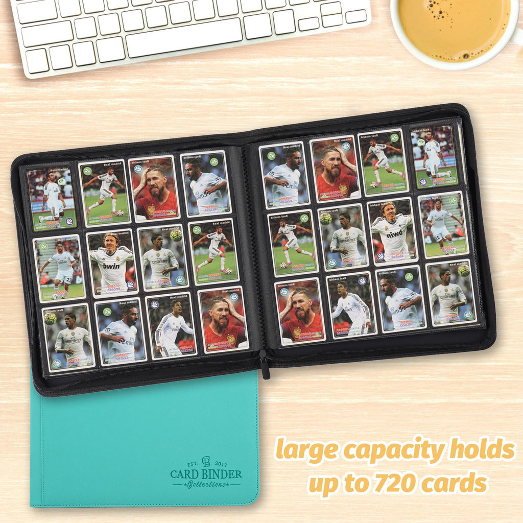Foalgo Trading Card Binder, Card Collection Binder Album Folder with 720 Side Loading Pockets, 12 Pocket Trading Card Album Folder for TGC,MTG, Baseball Cards, Yugioh