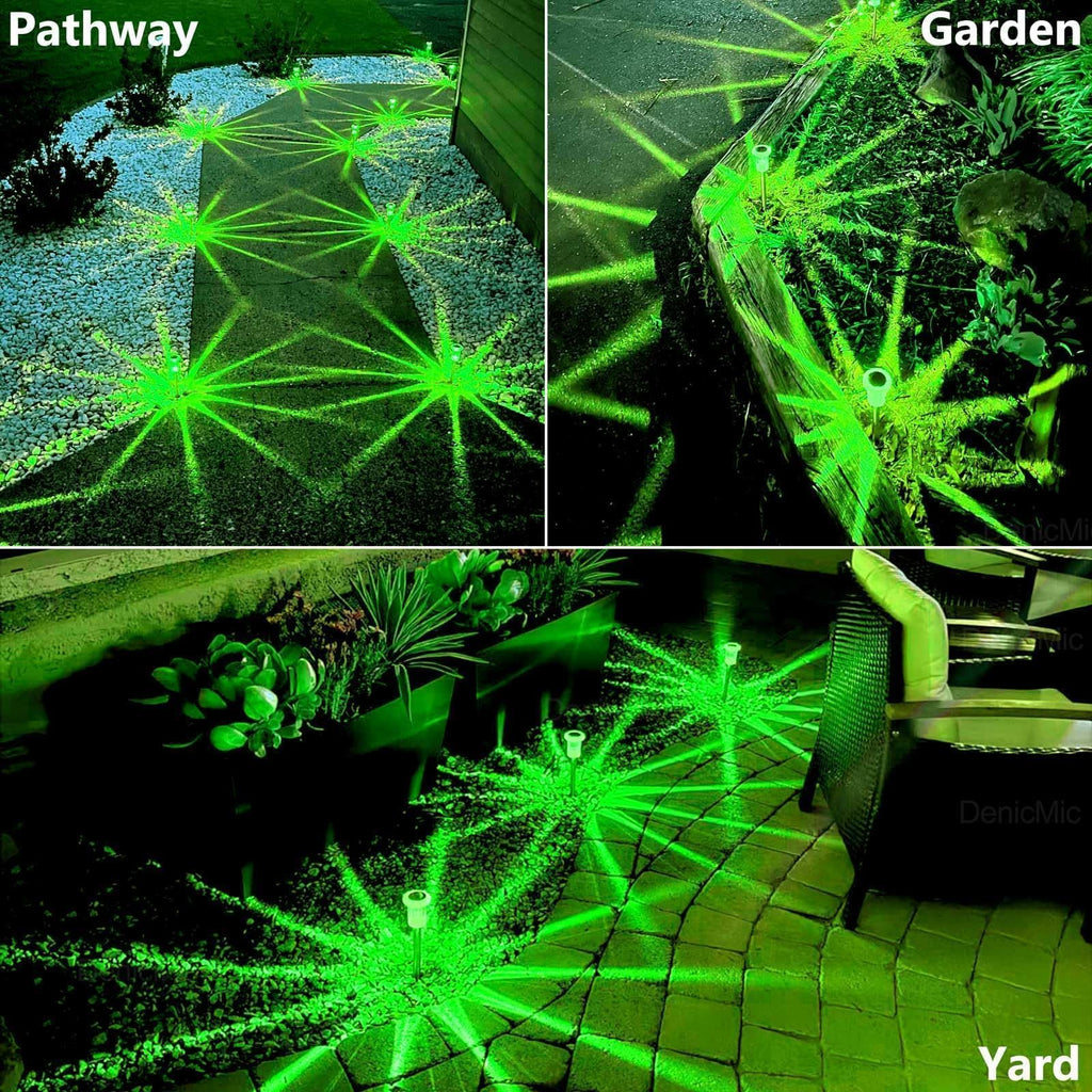 DenicMic Solar Halloween Lights Outdoor Waterproof 10 Pack Halloween Decor