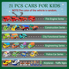 2026 Advent Calendar for Kids Boys, 24 Days Toy Cars with Scene Accessories