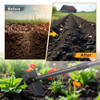 Lcokeiy Triangle Hoe, Metal Garden Hoe for Weeding Long Handle 60", Gardening Hand Hoe Garden Tool Heavy Duty for Digging, Cutting and Loosing Soil