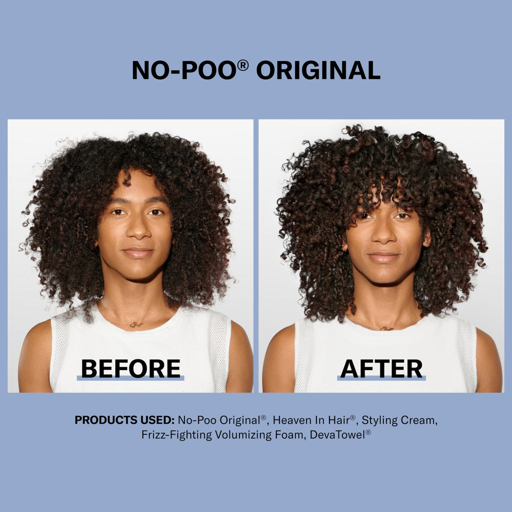 DevaCurl No-Poo Original Non-Lathering Cleanser for Rich Moisture, Fresh Rose, 32 Fl Oz
