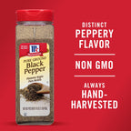 McCormick Black Pepper, Pure Ground, Hand-Harvested, 16 Oz