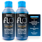 iFLO® Smart A/C Drain Line Cleaner and Drain Pan Cleaner Cartridge Concentrate, Fast-Acting, Long-Lasting HVAC System Solution for Tough Clogs & Buildup, 6-Month Supply per Bottle, 2 Pack of 36oz