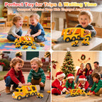 Construction Truck Toys for Toddler 3-5: 5-in-1 Vehicles with Sound Lights