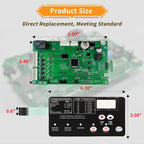 Kartio 42002-0007S Control Board Kit Replacement for Pentair MasterTemp 200/250/300/400 and Sta-Rite Max-E-Therm SR200/SR333/SR400, with 472610Z Switch Membrane Pad