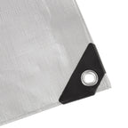 Amazon Basics Multi Purpose Waterproof Poly Tarp Cover with Grommets, 20 x 20 ft, 10MIL Thick, Brown/Silver, 1-Pack