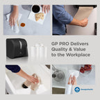 Georgia-Pacific Push Paddle Roll Paper Towel Dispenser by GP PRO, 54338A, Black