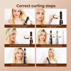 5 in 1 Blow Dryer Brush, Upgrade Hair Dryer Brush Air Curler Air Curling Wrap Styler, Detachable Hot Air Brush Negative Ion Curling Brush Iron, Hair Styling Tools for Drying Curling Straightening