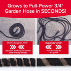 Pocket Hose Copper Bullet 50 FT Expandable Garden Hose, 10-Pattern Nozzle