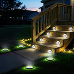 Joomer 2-in-1 Solar Lights Outdoor Waterproof, 16 Pack 8 LED, White