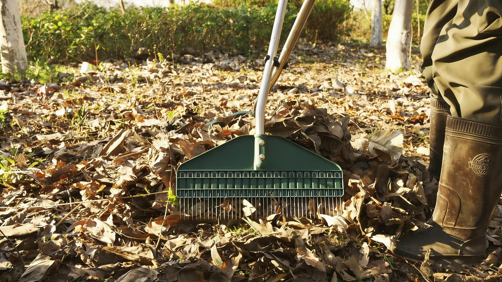 YEELOR Leaf Grabber Rake, 36.6 Inches, 3.3 Pounds（Straight Grip）