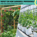 DOLEMODUO 7X 60 Ft Nylon Trellis Netting, 6×6 Heavy Duty Trellis Mesh Garden Netting for Climbing Plants, Use for Tomatoes, Cucumbers, Peas, Grape Racks