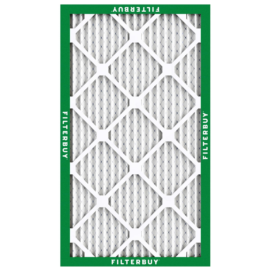 Filterbuy 12x24x1 Air Filter MERV 8 Essential Dust & Allergy Defense (6-Pack), Electrostatic Pleated HVAC AC Furnace Filters Replacement, Made in USA (Actual Size: 11.50 x 23.50 x 0.75)
