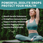 Zeolite Drops for Women,Adults and Kids- Clinoptilolite Zeolite Liquid Drops with Vitamin B12 & D3 - Heavy Metal Support, Immune Health, Natural Metabolism, Energy & Clear Skin - 30 Day Vegan Supply