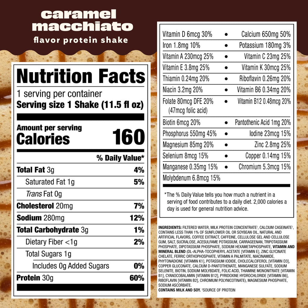 Premier Protein COFFEEHOUSE 30g Protein Shake, Caramel Macchiato, 12 Pack