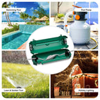 iwillink 4 Pack Outdoor Extension Cord Cover Waterproof - Weatherproof Electrical Connection Box for Outdoor Outlet, Plug, Socket, Christmas Holiday Decoration, Power Tool, Green
