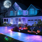Linkind Halloween Solar Lights Outdoor Spotlight Waterproof RGB 6 Pack