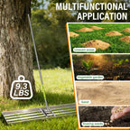 48x12 in Lawn Leveling Rake,Heavy-Duty Stainless Steel Landscape Rake