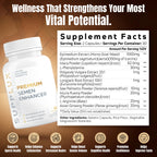 Semen Volume Enhancer for Men - Help Amplify Volume & Overall Health - Assists T-Levels for Male Vitality, Blood Flow Support & Hard On Assistance - 3rd Party Tested Supplement - 60 Capsules