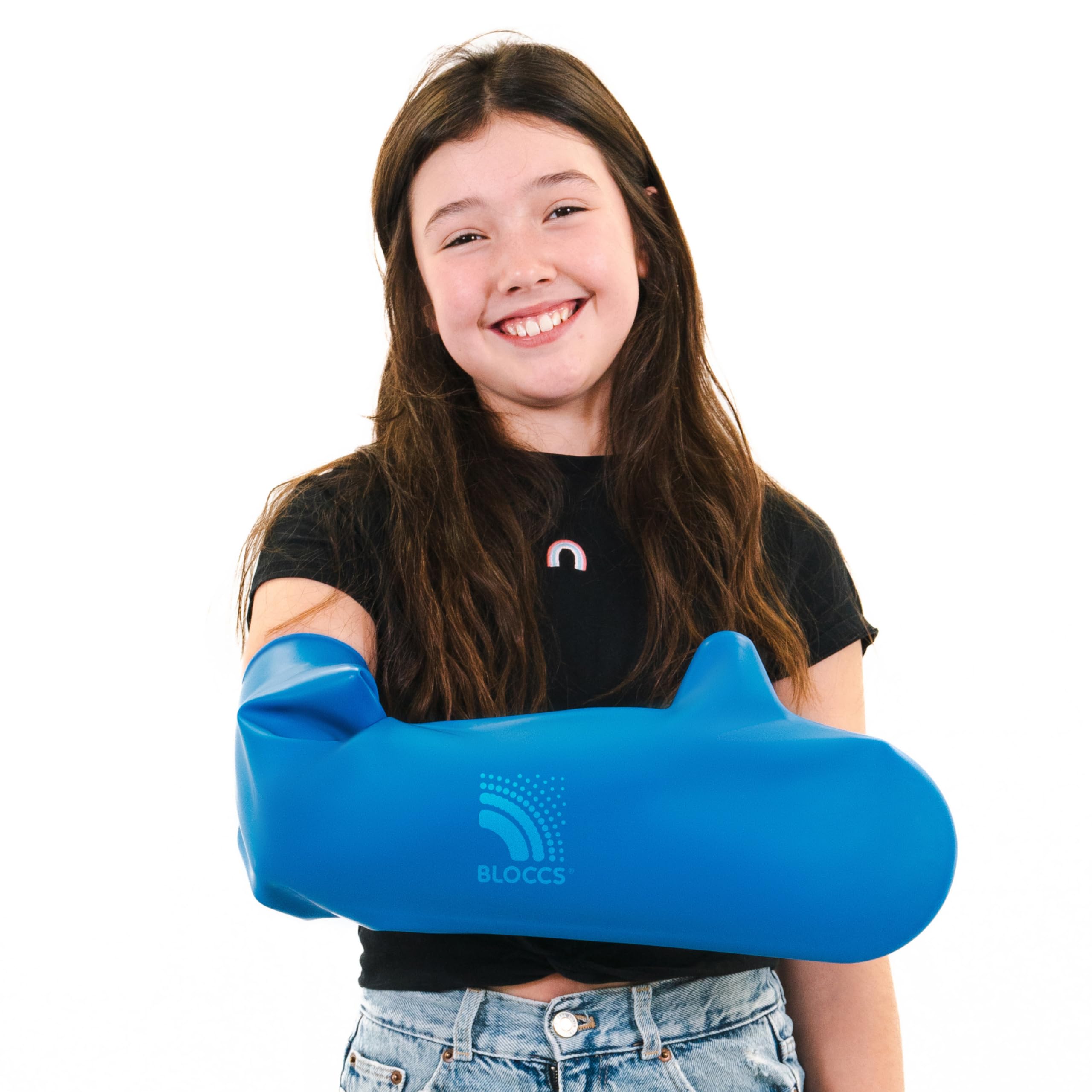 BLOCCS 100% Waterproof Cast Covers for Shower Arm Kids- Swim Cover, Cast Bag for Bath. Durable Cast Sleeve for Swimming - #CA79-L - Child Arm (Large)