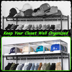 Vtopmart 2 Pack Stackable Baseball Caps Organizer, Each Holds 12 Hats