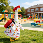 Hodola Back to School Porch Goose Outfit with Schoolbag for 23" Statue