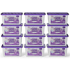 W&E Choice Moisture Absorbers with Lavender Scent, Portable Dehumidifier for Closet & Bathrooms, Kitchen, Humidity Absorber Odor Eliminator Absorber, 12Pack