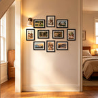 upsimples 5x7 Picture Frame, Photo Collage Wall Decor Set of 10, Black