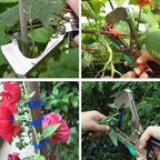 TOGETDREAM Plant Tying Machine Gardening Plant Vine Tying Tool with 20 Rolls of Tapes+10000pcs Staples, for Vegetable Grape Cucumber Tomato Flower and Pepper