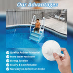 Pool Step Suction Cups, Step Cups Replacement for Innovaplas Above Ground Swimming Pool Steps (4 Pack)
