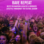 Pre-Rave Supplement - 5-HTP Free Rave Vitamins with CoQ10, Magnesium, Green Tea - Festival Essentials for Energy, Wellness & Jaw Support - EDM Party Gear for Men & Women - 40 Capsules