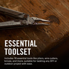 LEATHERMAN, Wave+, 18-in-1 Full-Size, Versatile Multi-tool for DIY, Home, Garden, Outdoors or Everyday Carry (EDC), Black