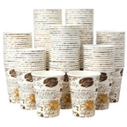 SIUQ Coffee Cups 12 oz 240 Pack, Leak-Proof Disposable Paper Cups with Retro Design, for Hot/Cold Beverages, Ideal for Party, Business, Travel, Picnic, Offices and Cafes